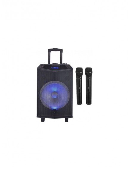 Oyility DK-12 300W Taşınabilir Bluetooth Hoparlör 2 Adet Kablosuz UHF Mikrofonlu Bataryalı Parti Hoparlörü