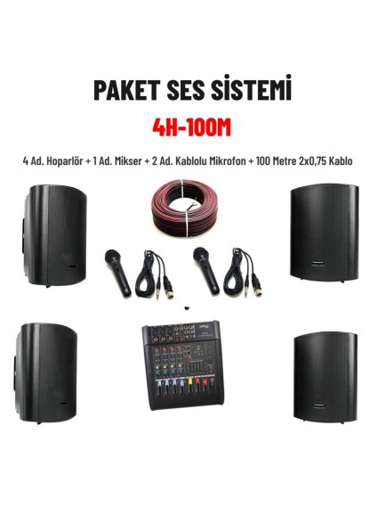 Paket Ses Sistemi 4H-100M