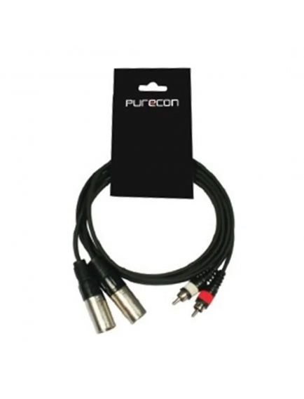 Purecon PC-2XF-2RI3 2xXLR Dişi – 2xRCA Erkek Ses Kablosu 3 Metre